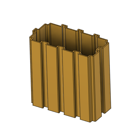 Miniatura 4 do modelo 3D Customizable modular desk organizer