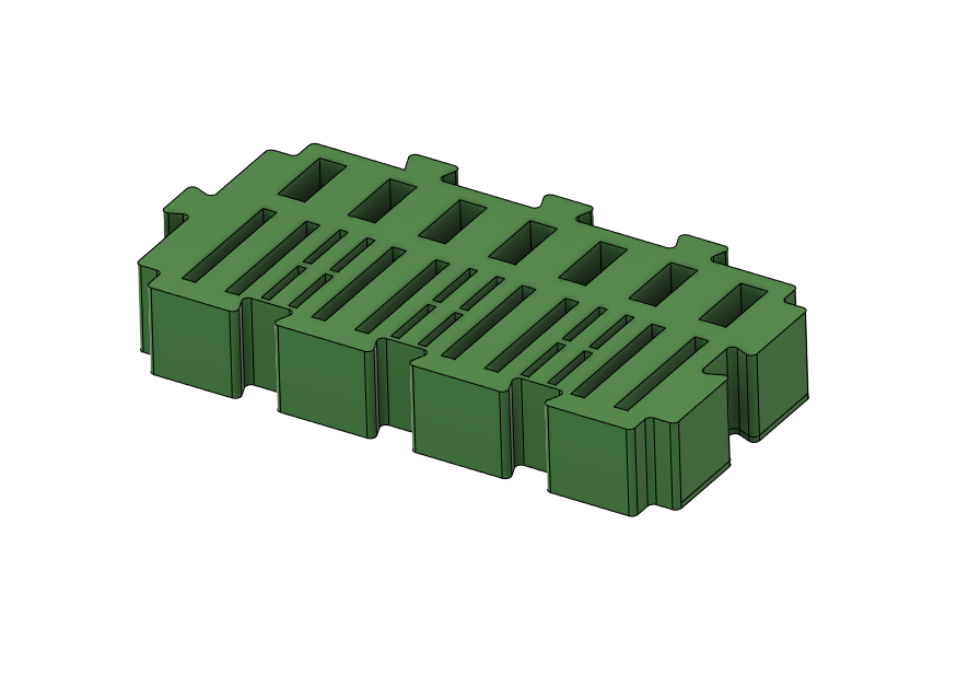 Miniatura 6 do modelo 3D Customizable modular desk organizer