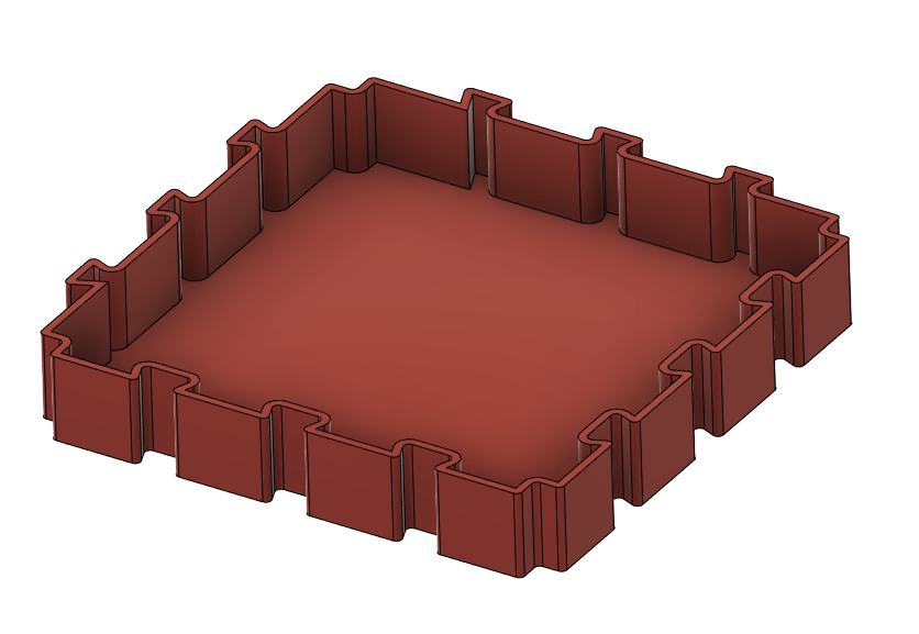 Miniatura 9 do modelo 3D Customizable modular desk organizer