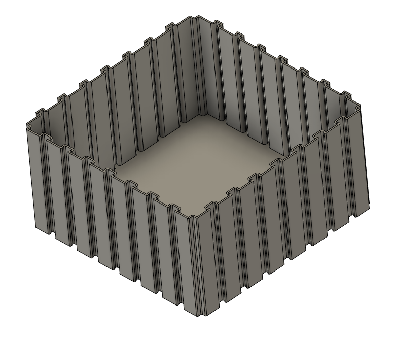 Miniatura 12 do modelo 3D Customizable modular desk organizer