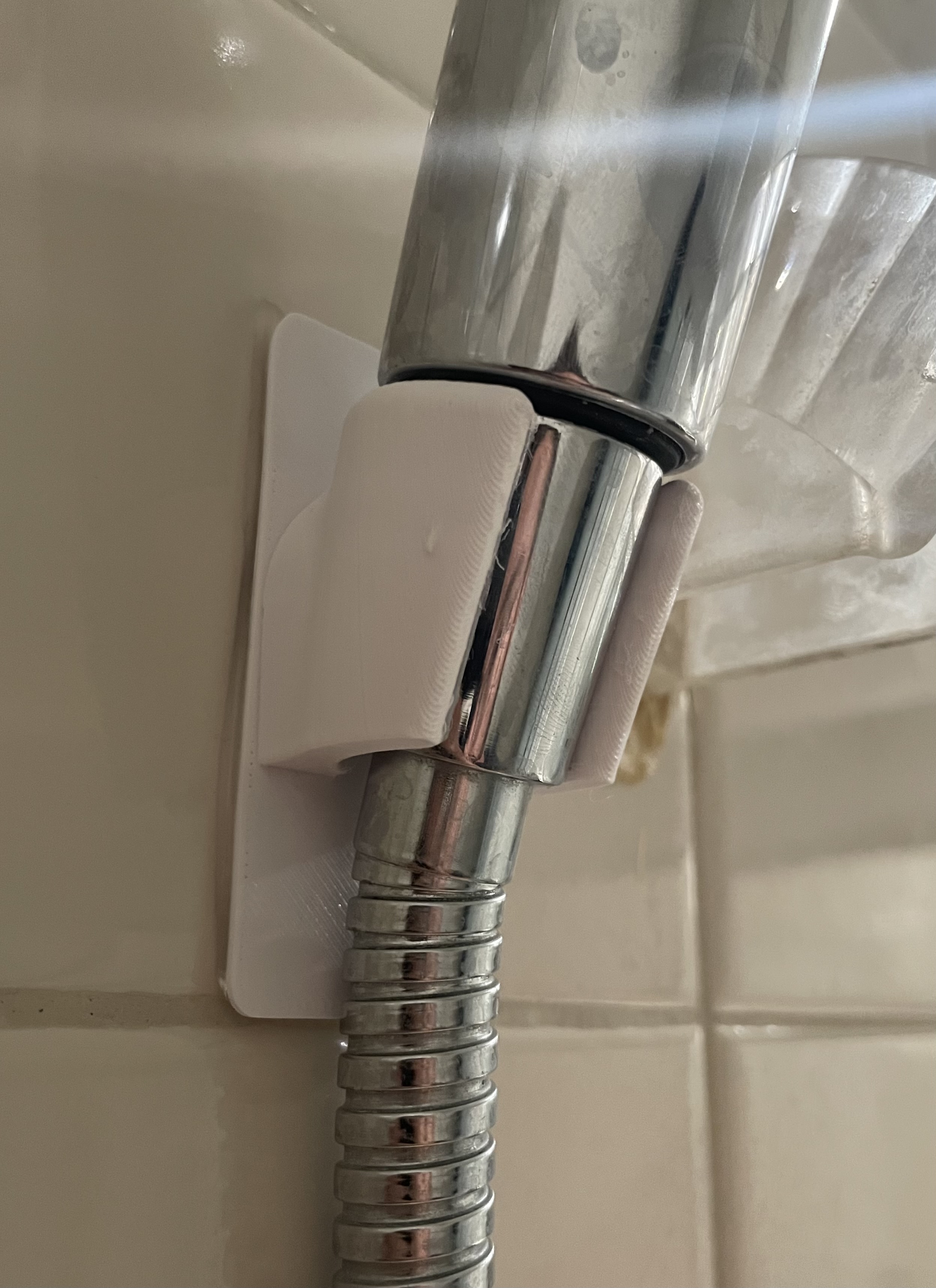 Adhesive Shower Head Holder by SKULPO Download free STL model