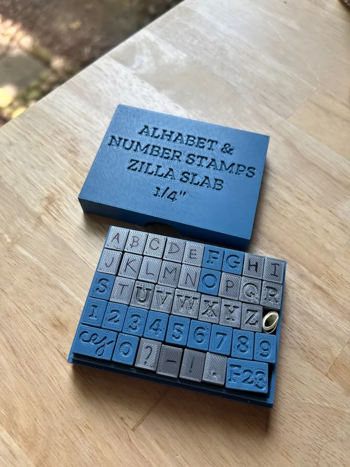 Alphabet Stamps for Clay Stamping by Colleen Jordan, Download free STL  model