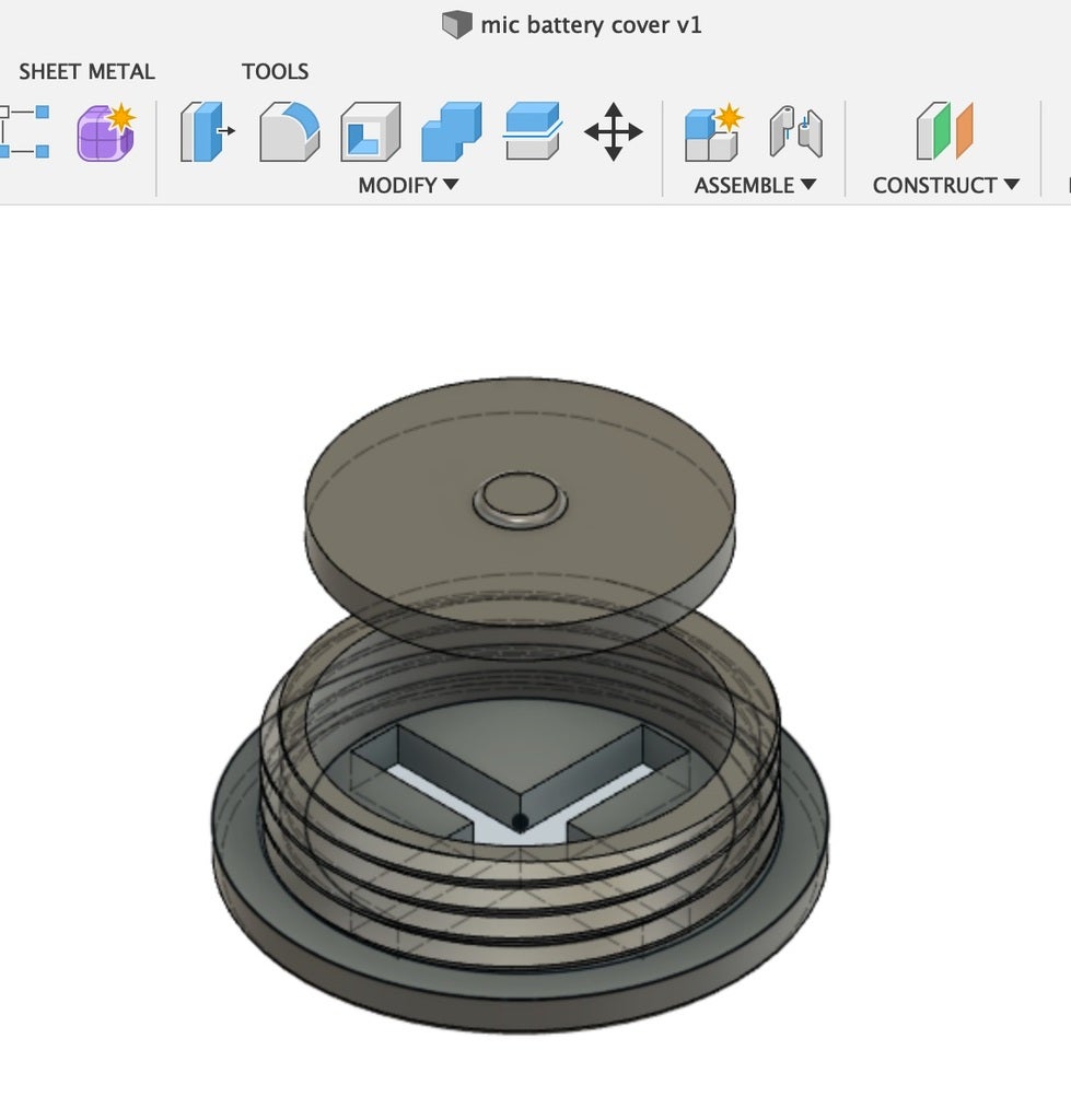 Mitutoyo Micrometer Battery Cover by GreatOldOne Download free STL