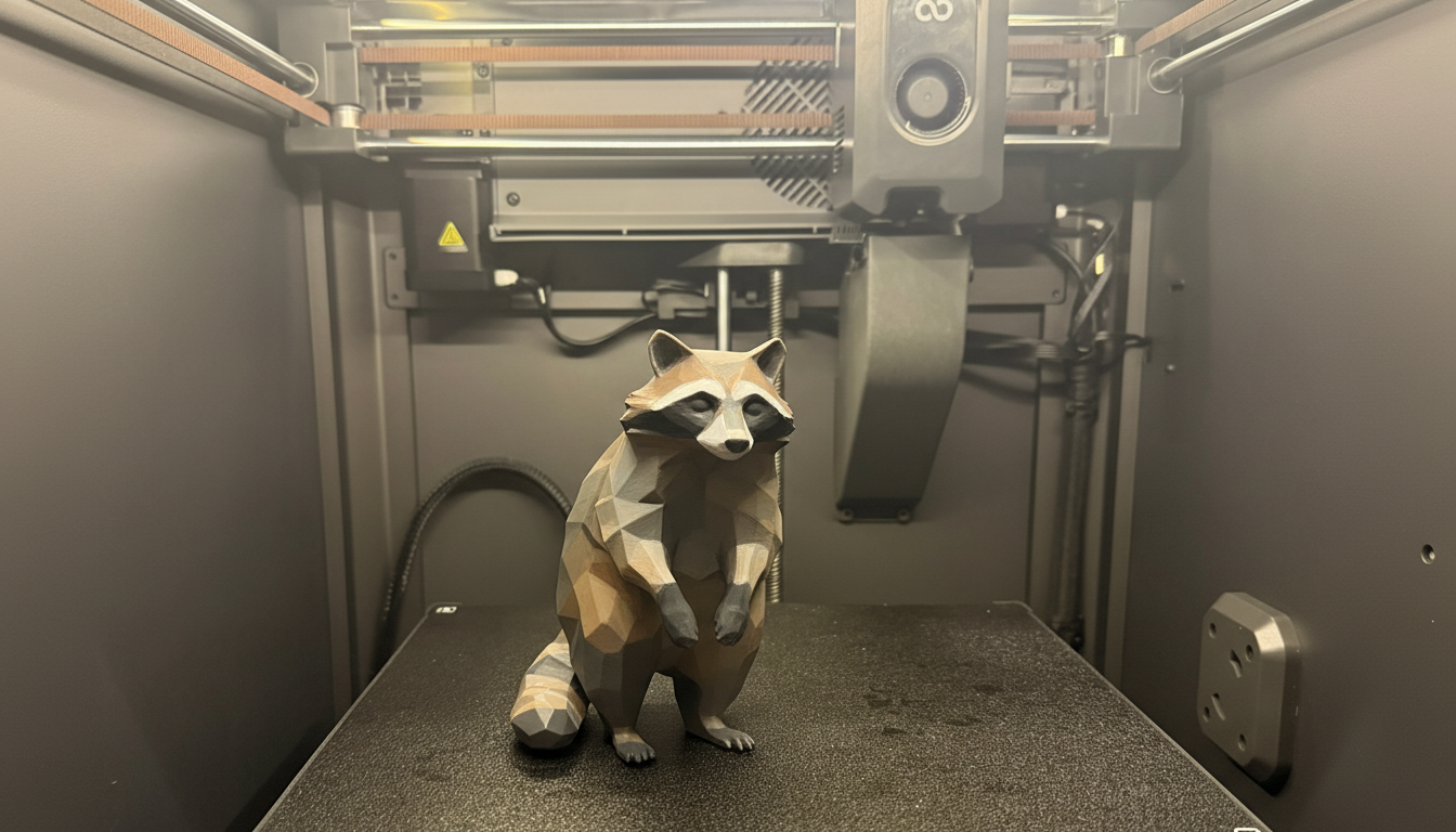 Low Poly Raccoon