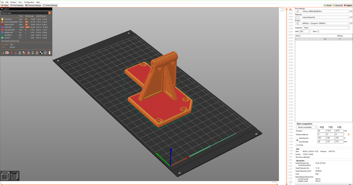 Prusa Slicer MPSM Bed Model by amd989 | Download free STL model ...