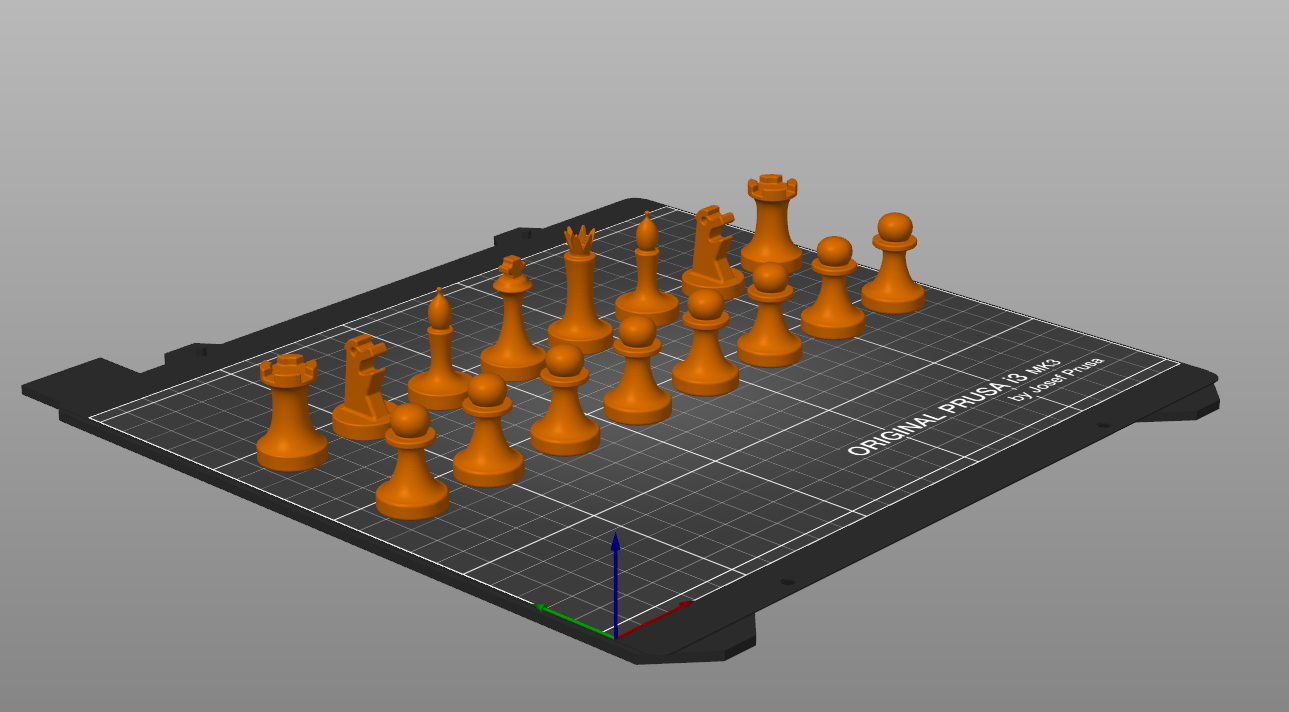 Chess-piece-set with Marvin the Knight