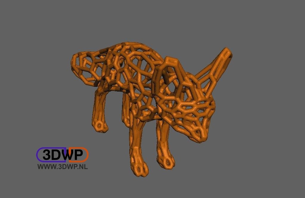 Fennec Fox Pattern (Voronoi Style)