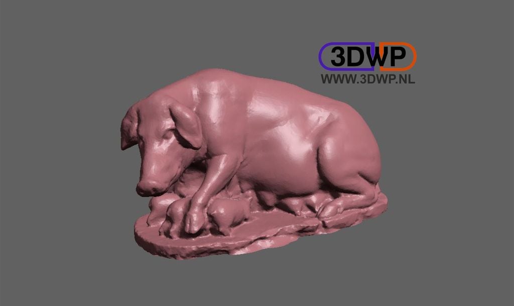 The Laurentian Sow (Roman Statue 3D Scan)