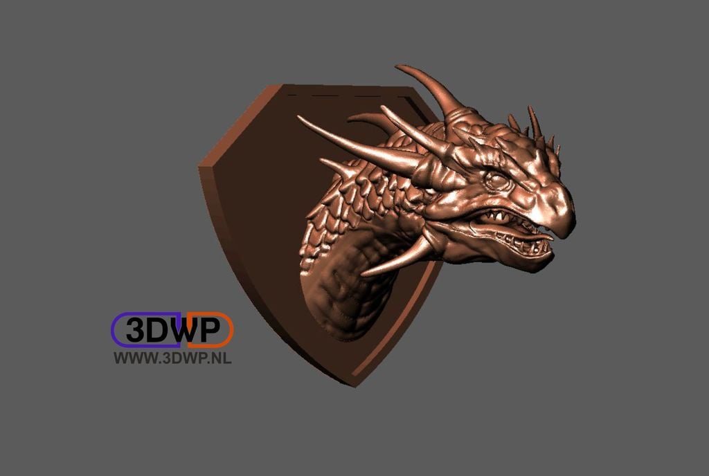 Dragon Head Wall Mount (Trophy)