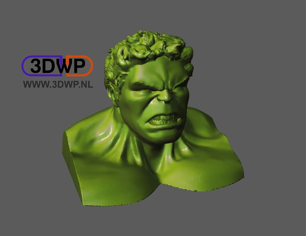 Miniatura 2 do modelo 3D Hulk Bust