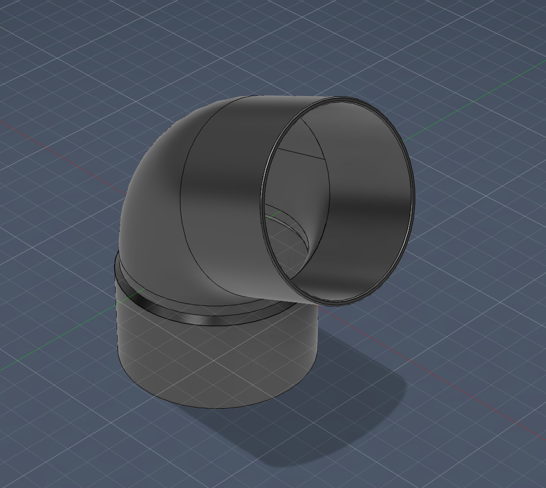 Rain Gutter Pipe Elbow M-F connector