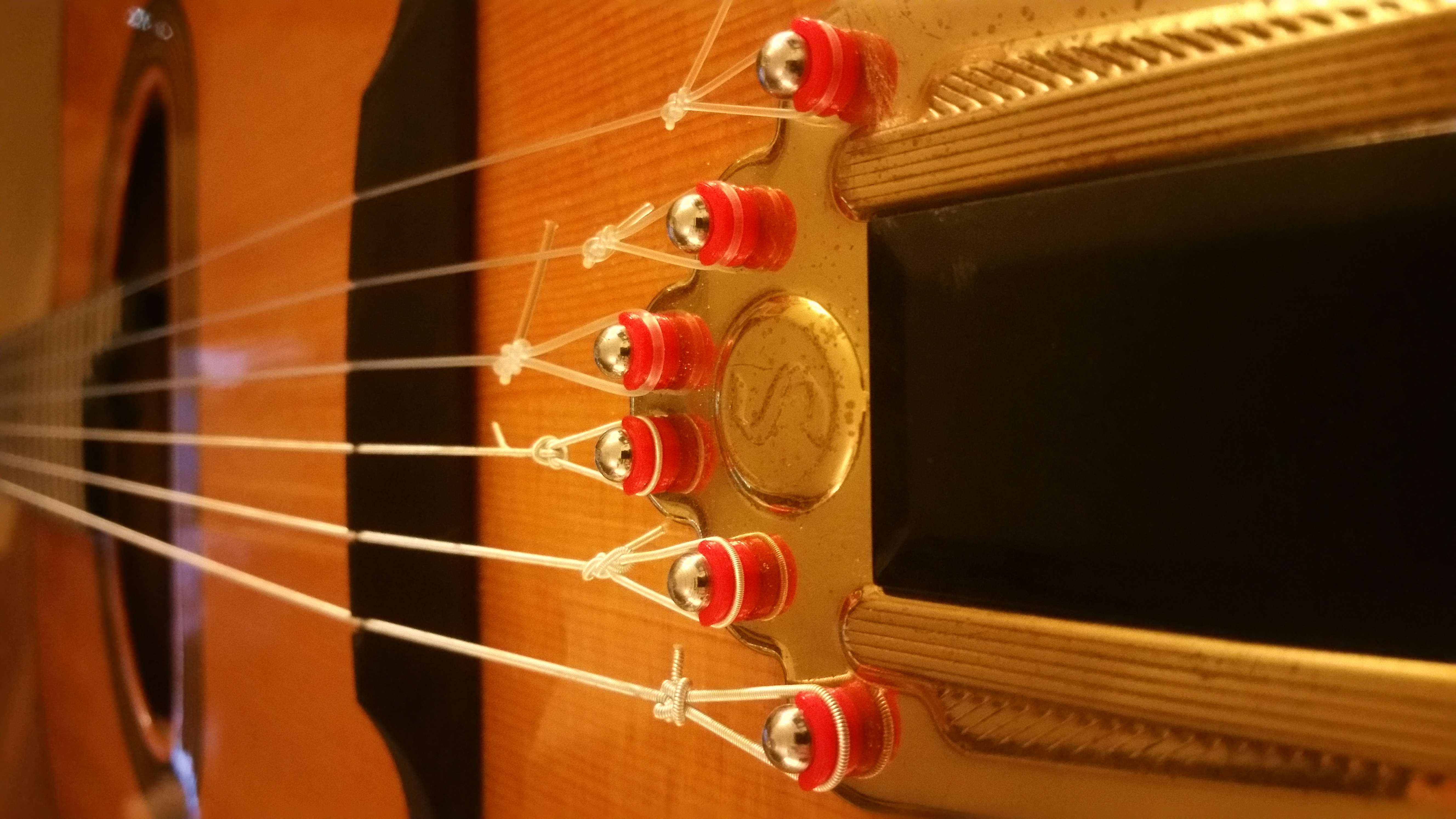 Guitar String Adapter for Nylon Tied Strings on Gypsy Jazz Ball End Tail Piece