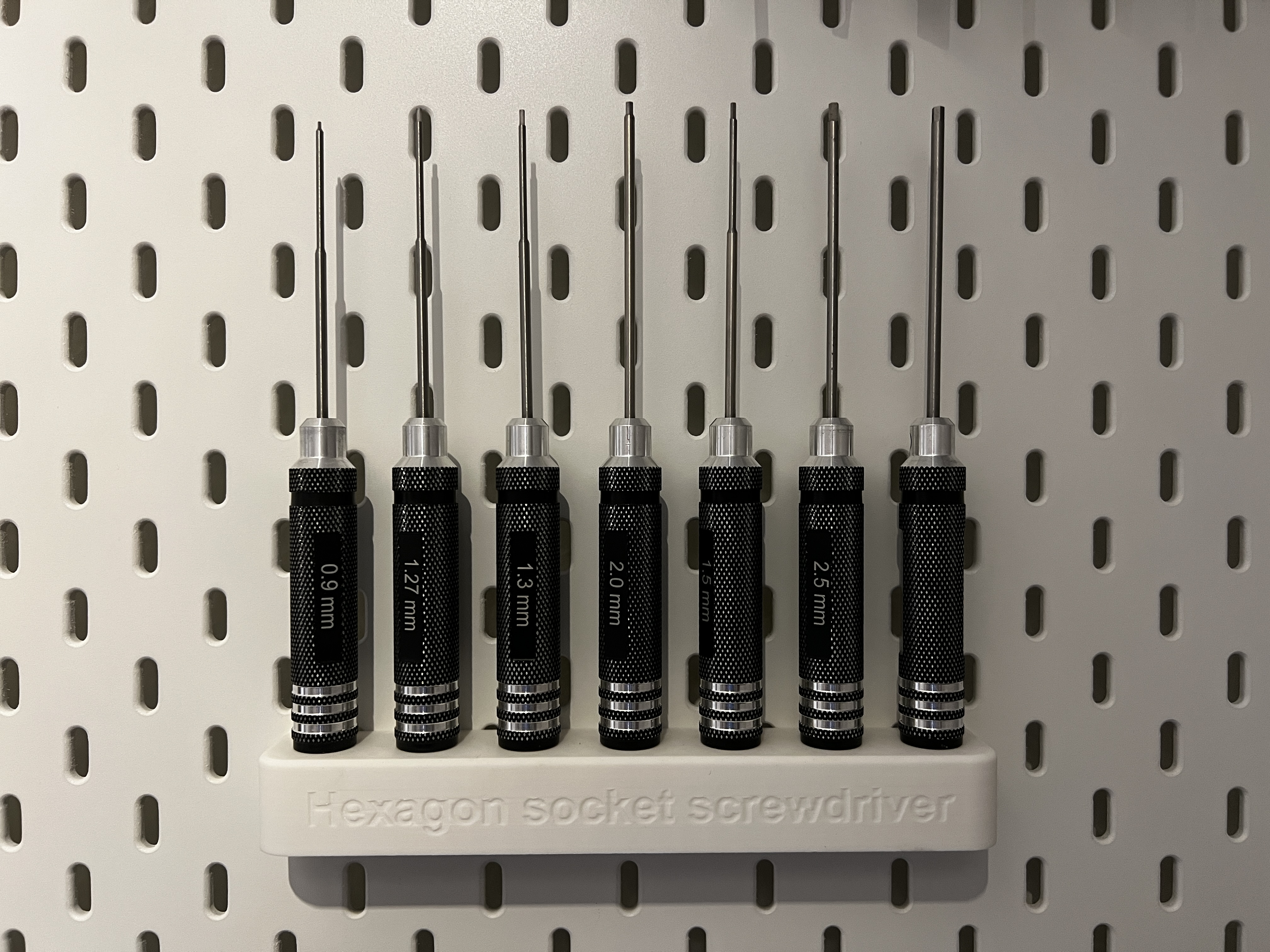 Hexagon socket screwdriver holder holder for skadis