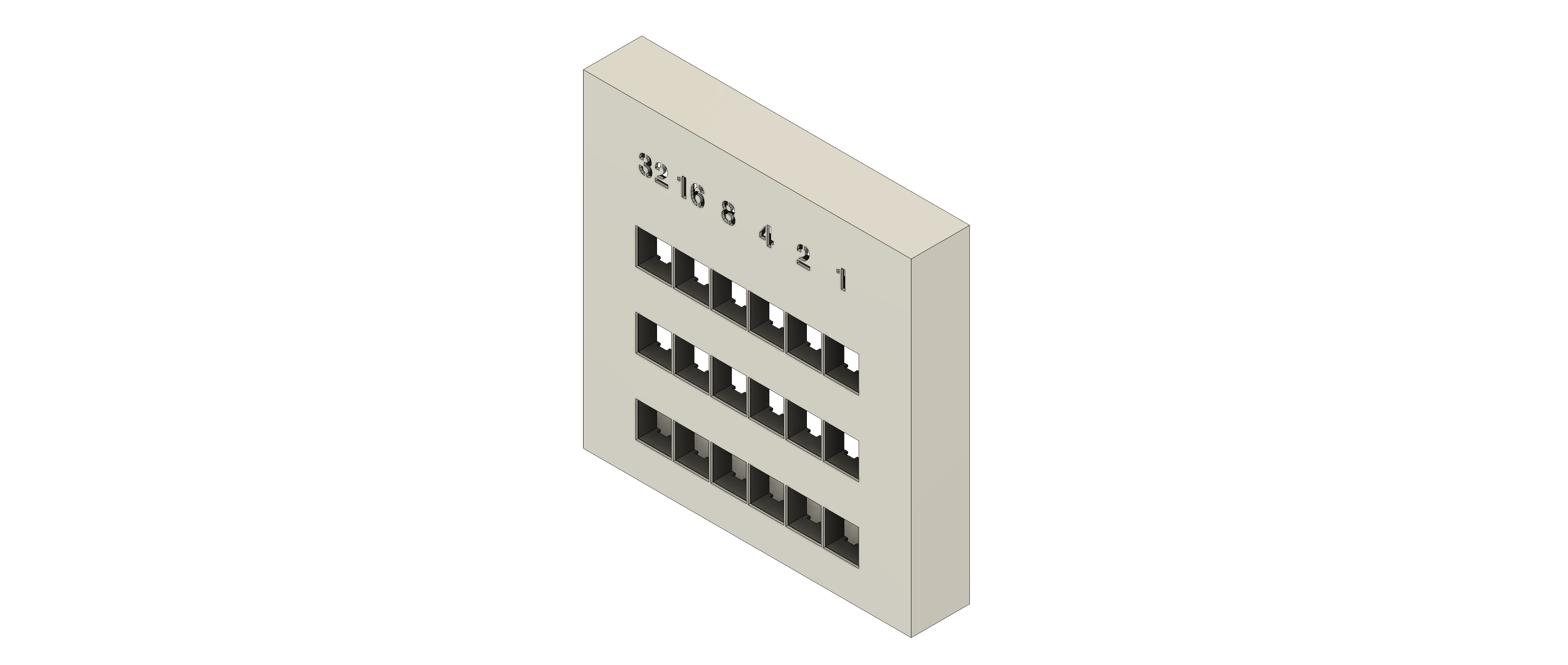 Miniatura 12 do modelo 3D Binary Matrix Clock