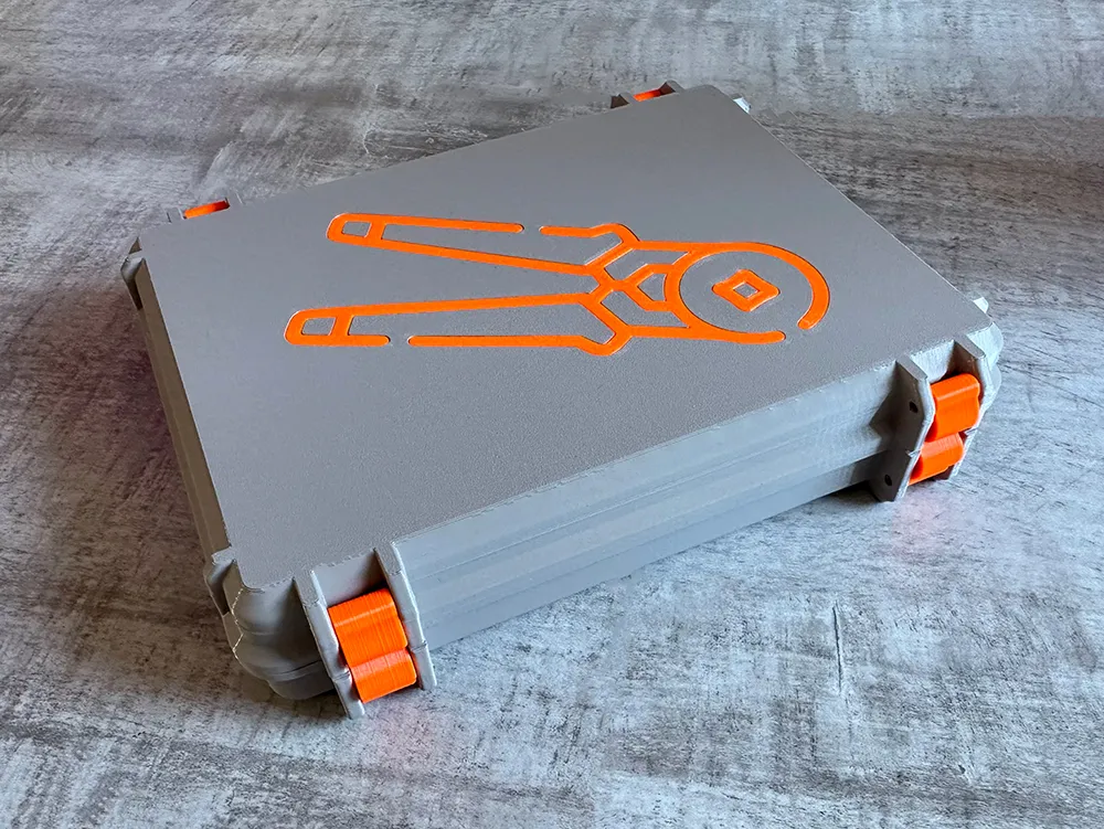 高精度3Dプリント　完全密閉　誤開封防止構造　ガス缶型スタッシュケース　パープル Case for Crimping Tool and Ferrules (based on Frog Box v2.0) by