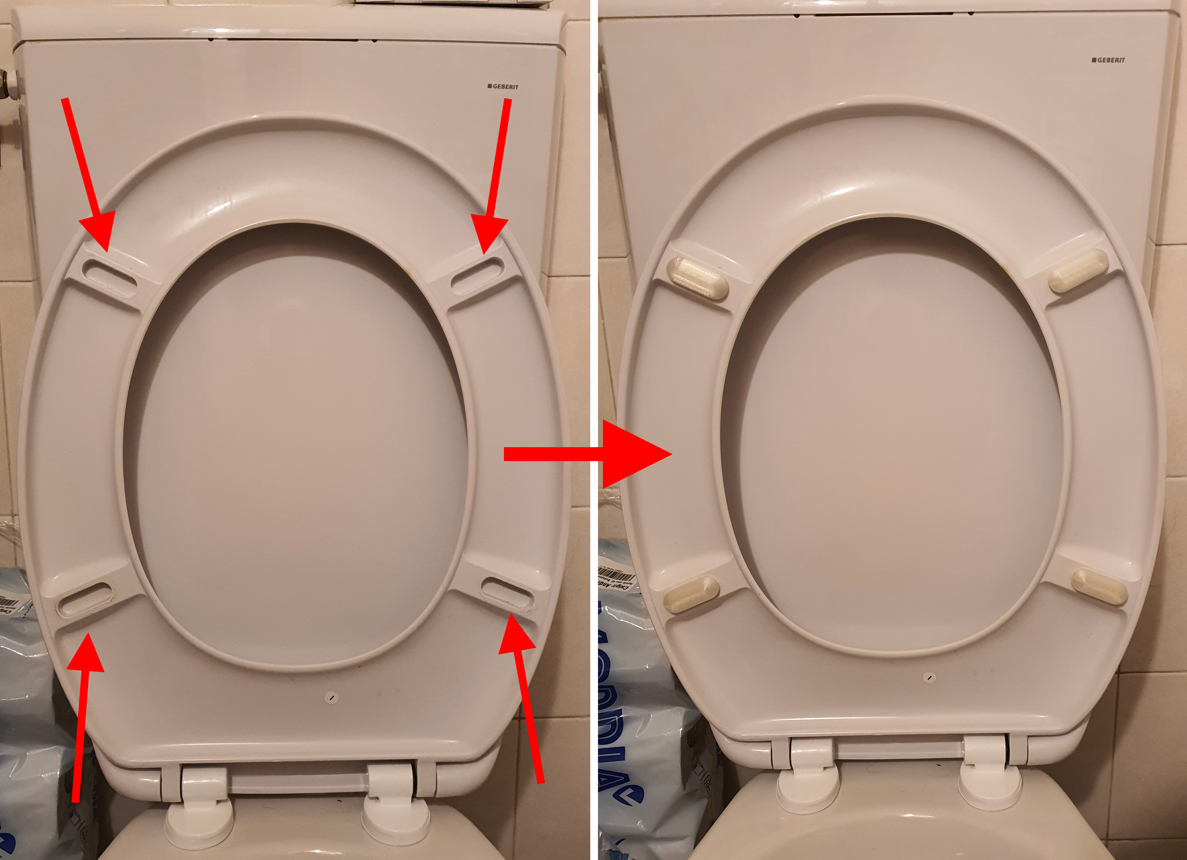 Toilet lid shock absorber (parametric)