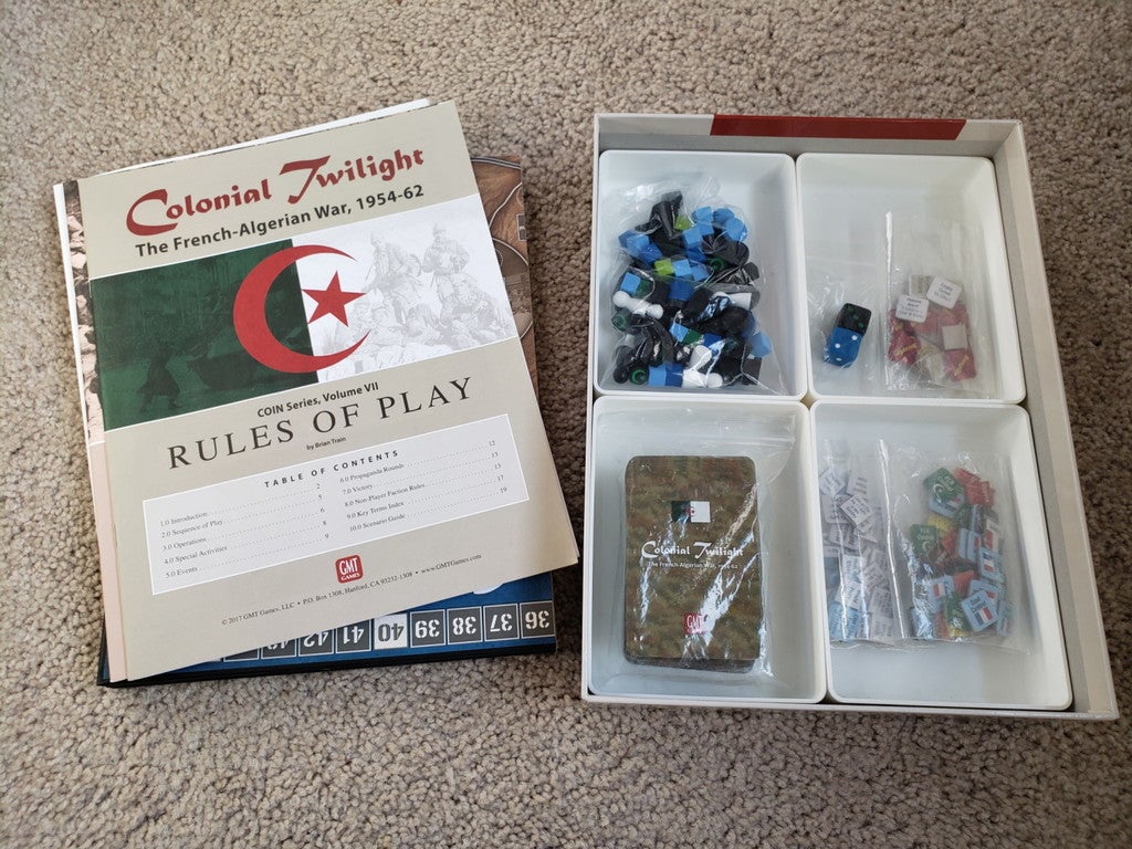 Colonial Twilight box filler and organizer