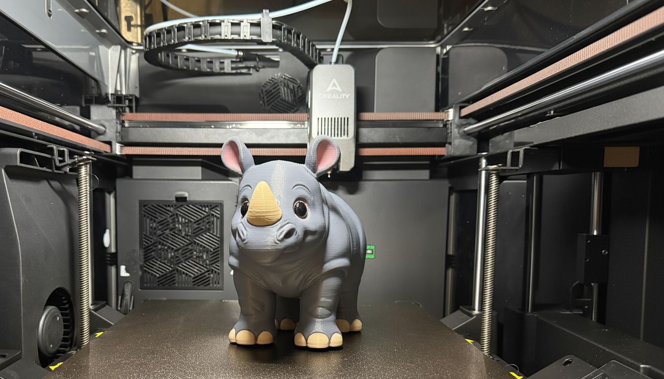 Cute Smiling Rhino - Gentle Giant of the Plains
