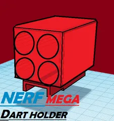 Nerf Dart Ammo Box by Nikolaus, Download free STL model