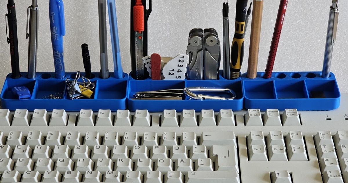 Keyboard Organizer (parametric) by Rainer Backes | Download free STL ...