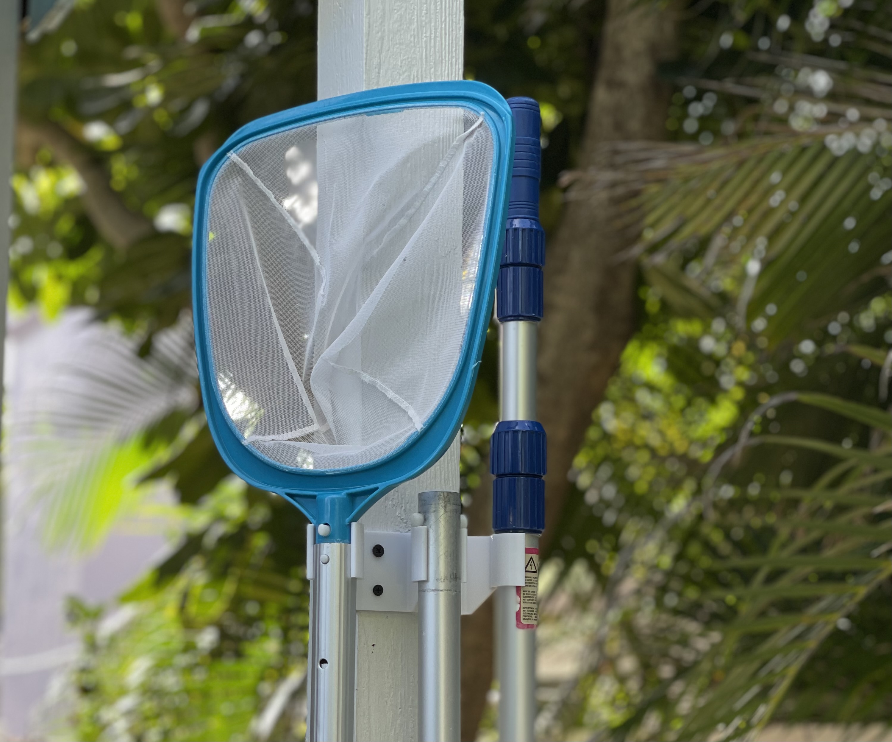 Pool Accesory Holder for Deck Pole (skimmer nets and poles) by Jose R