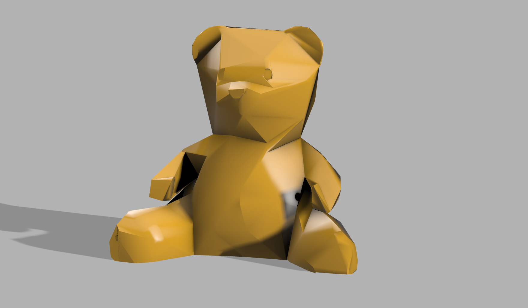 LowPoly Teddy Bear by Tom Anderson (The Real NEO) | Download free STL ...