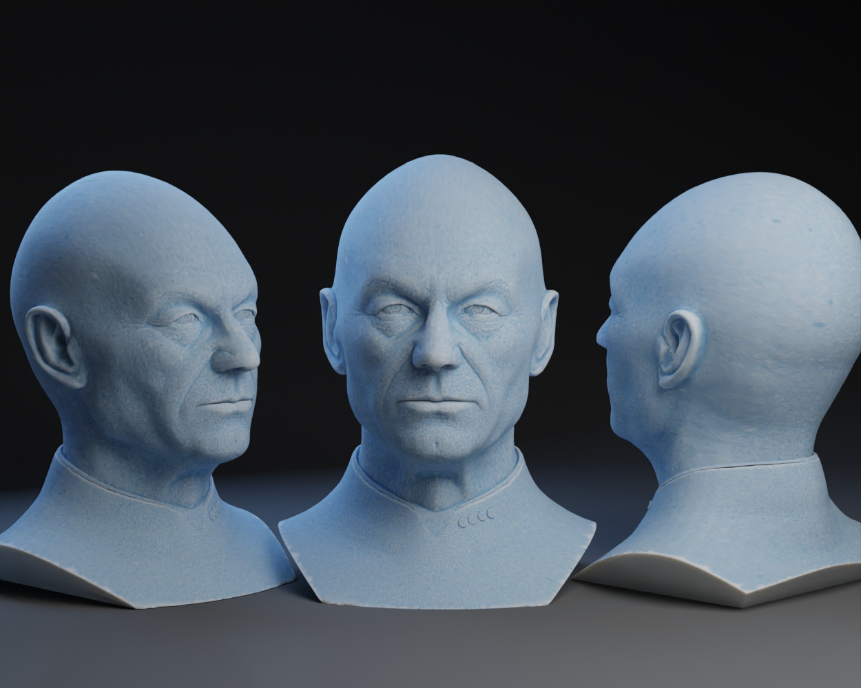 Jean-Luc Picard Bust by Peter Farell | Download free STL model ...