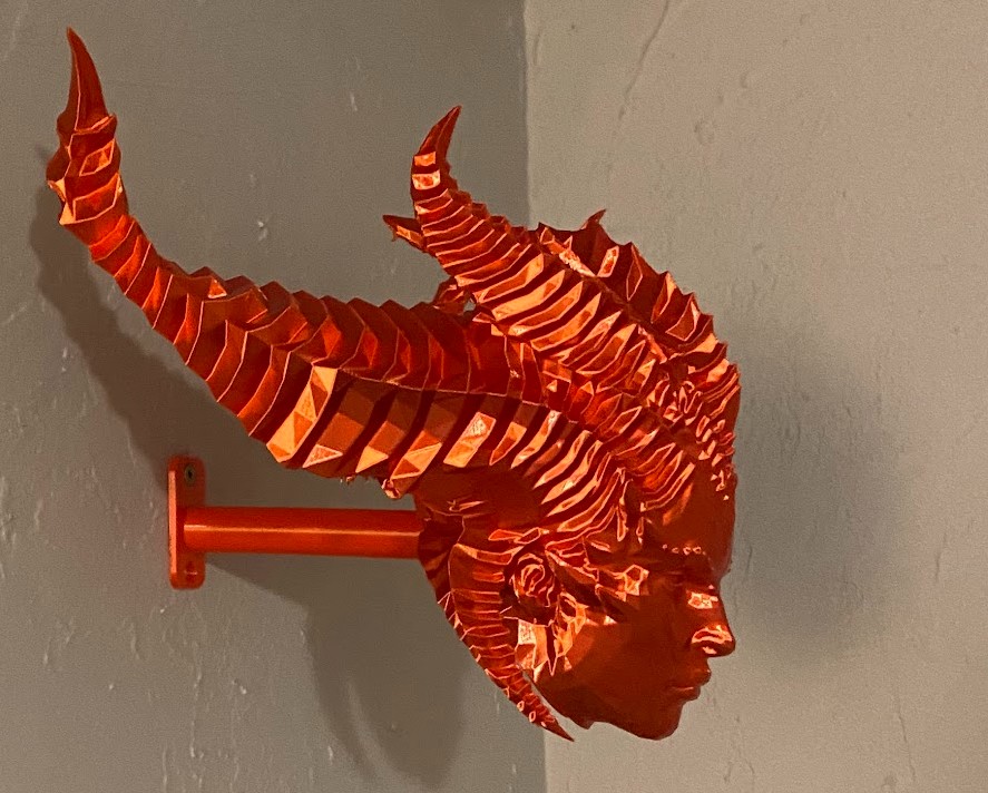 Wall Mount for Lilith Head 3D model thumbnail