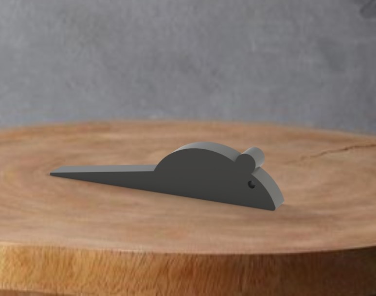 Simplistic Mouse Doorstop