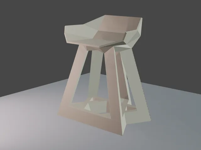 Low Poly Stool