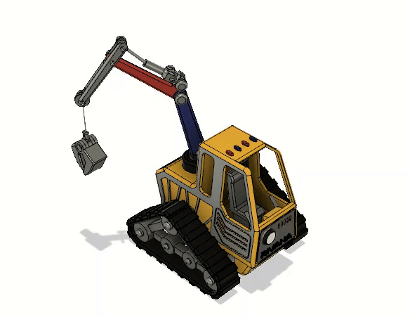 Yellow All Terain Teleporter Crane with Movements