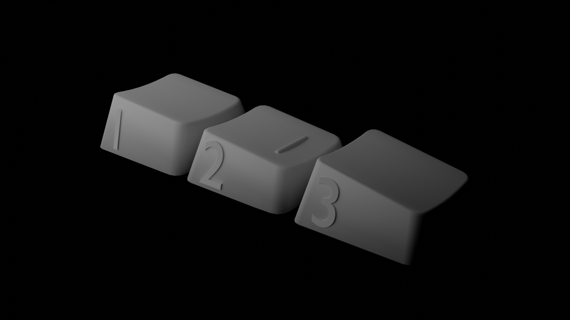 Blank keycaps for gaming keyboard by novadorium download free stl