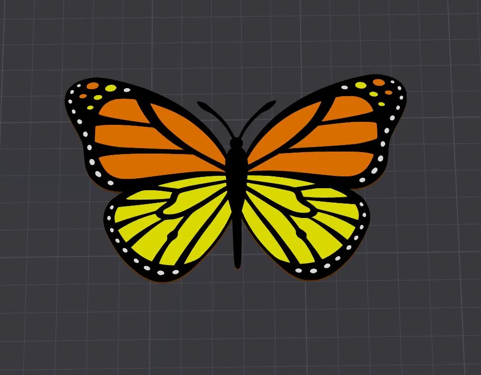 Multi-Colored Butterflies Printable Art