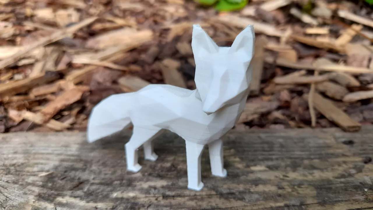 Low Poly Fox by daGill | Download free STL model | Printables.com