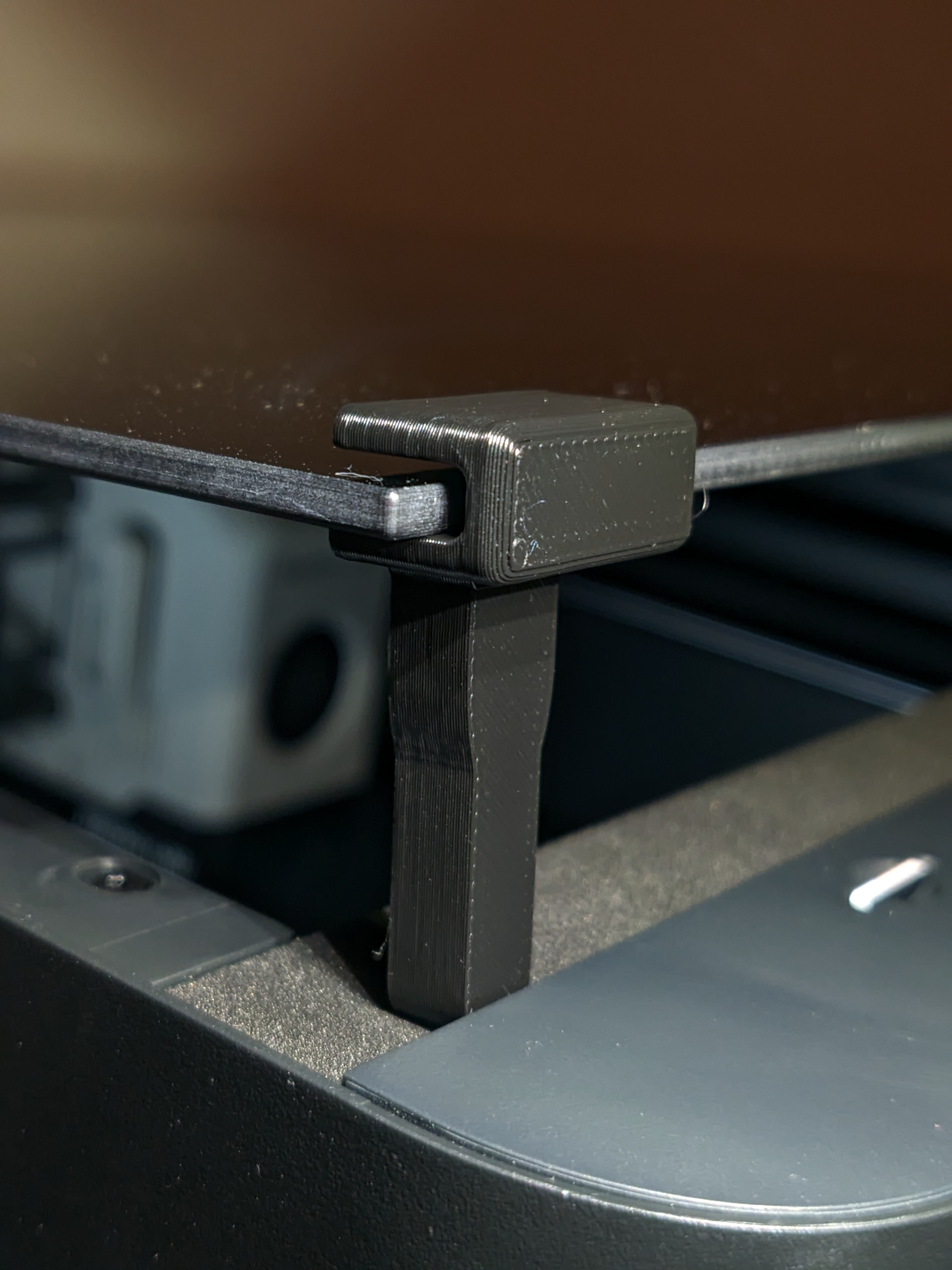 Bambulab P1P P1S X1C Lid Glass holder/riser + Magnet v2 by xsynatic ...