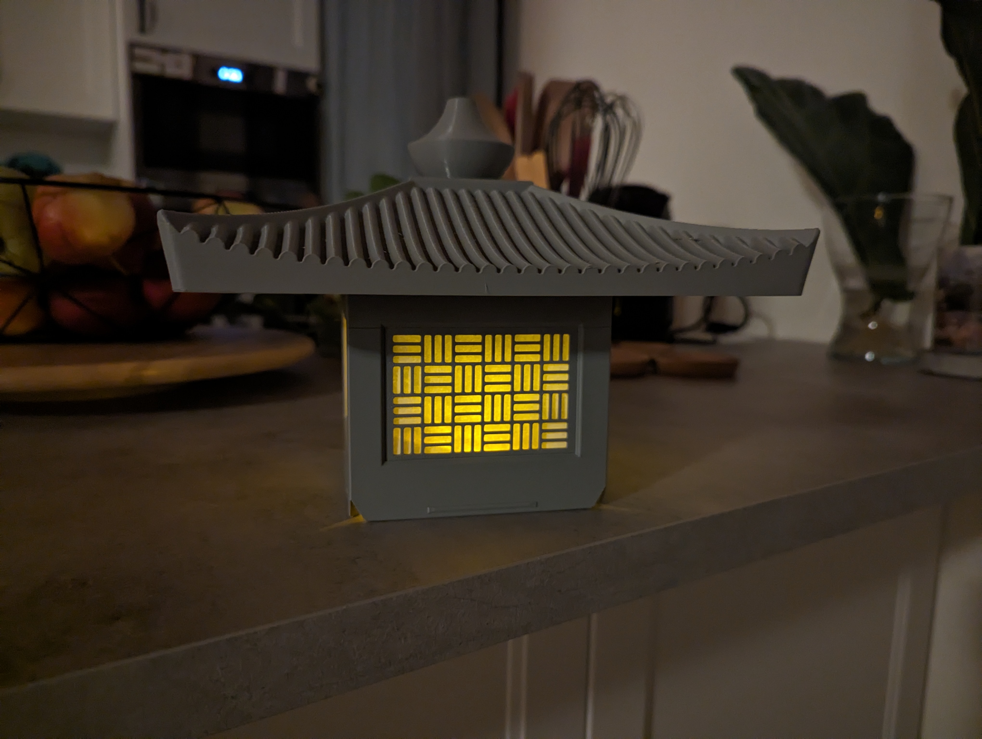 Japanese Garden Lantern Lamp - Remix with modular inserts