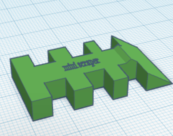 Miniatura 2 do modelo 3D mini scraper