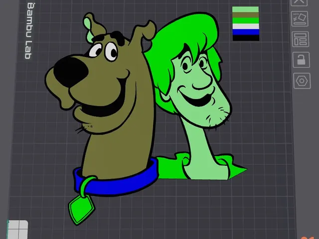 2D Scooby Doo and Shaggy