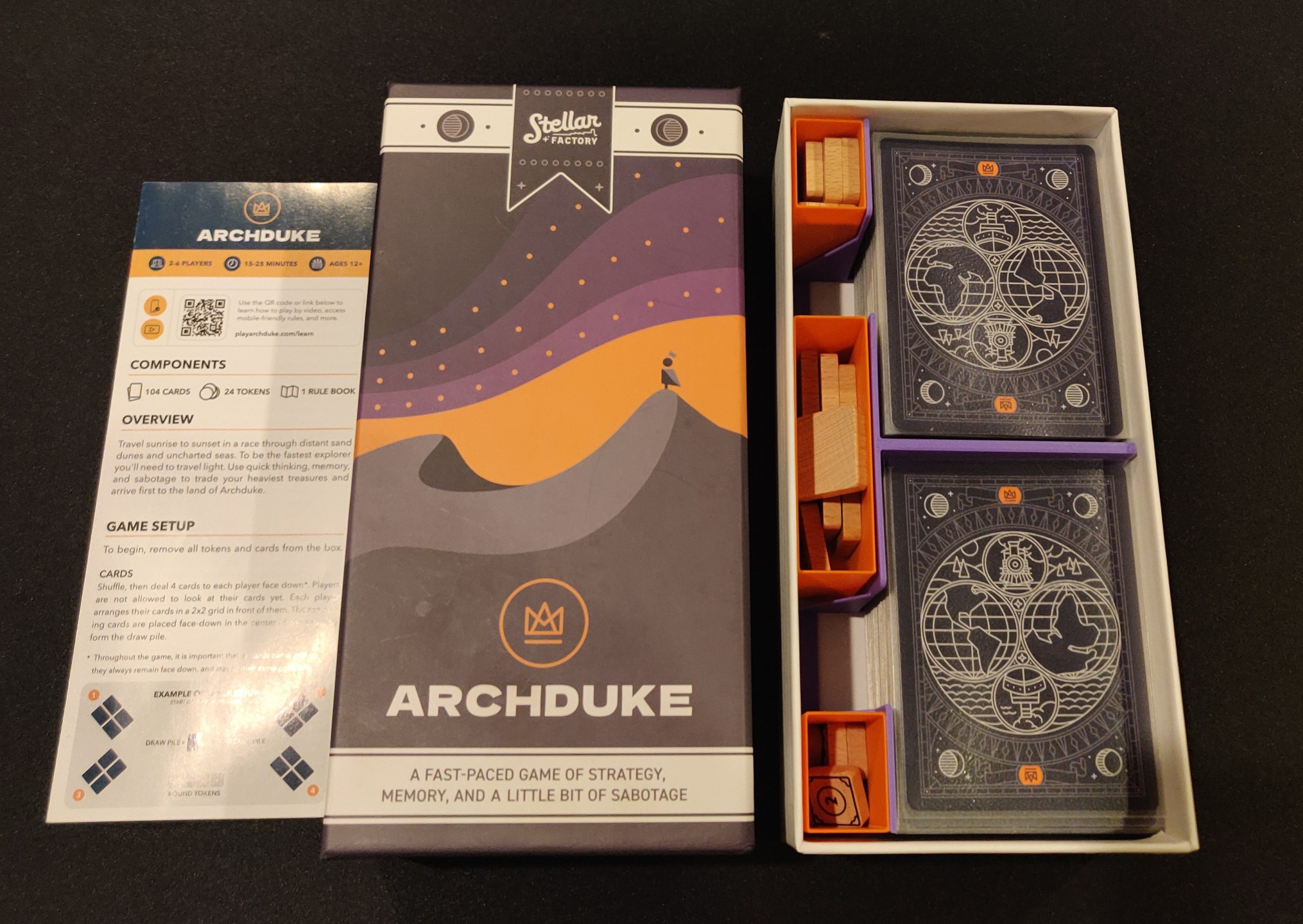 Archduke board game insert