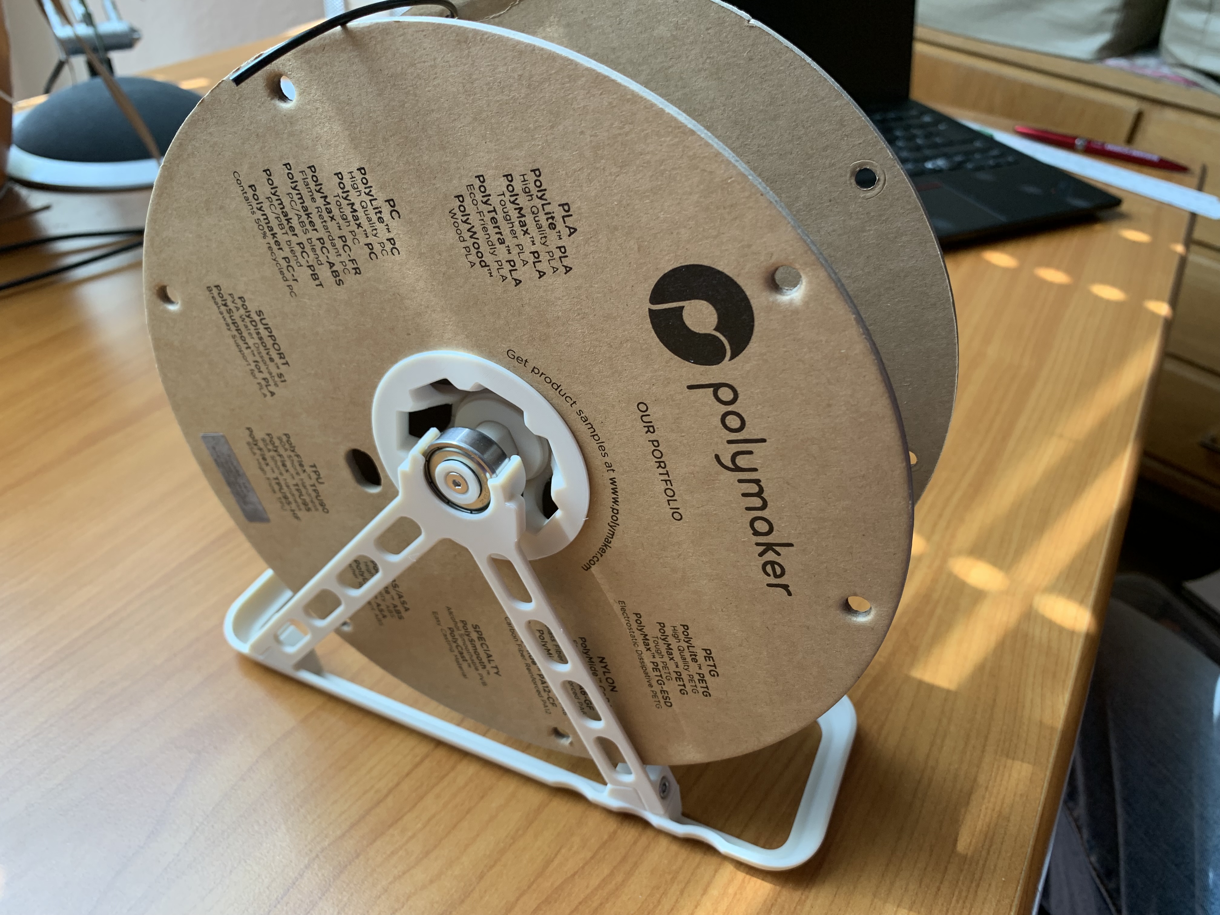 Cereal box spool holder 3