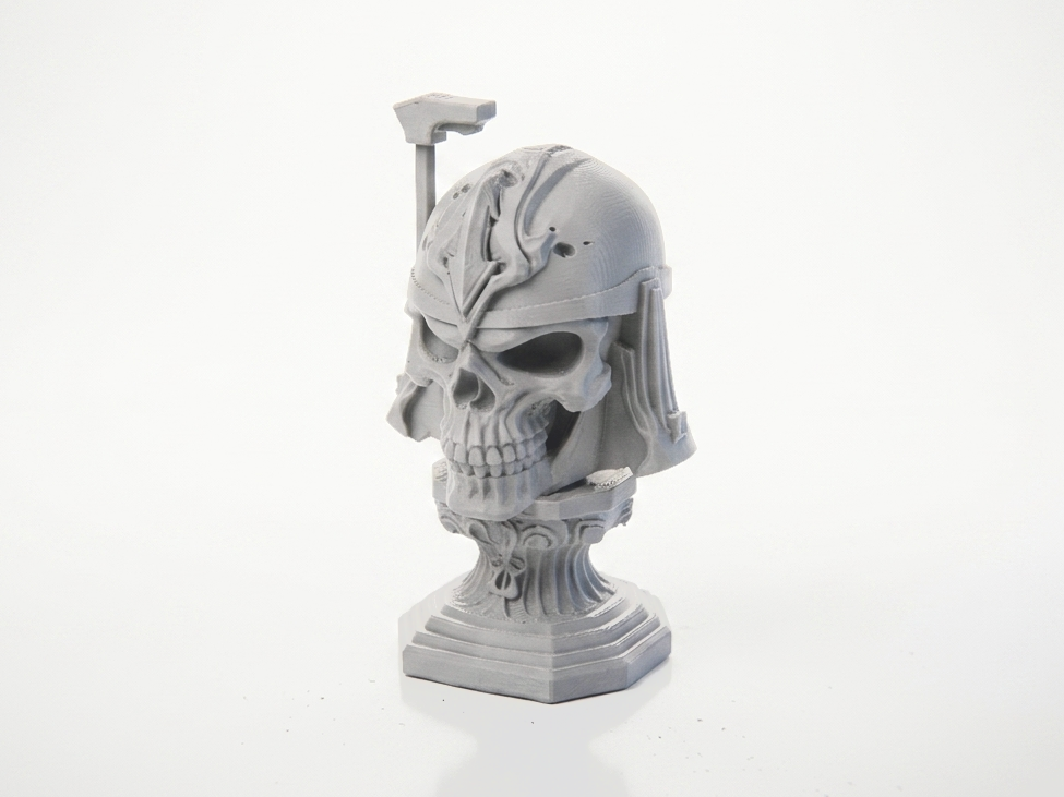 Boba Fett Skull Sculpture Star Wars 3D Printable