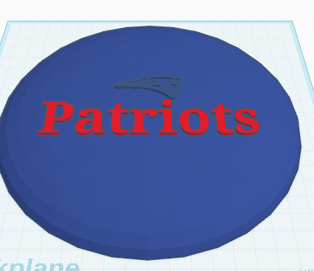 Patriots frisbee