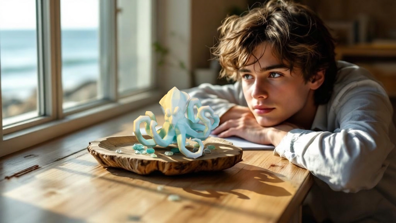Looping Octopus Figurine