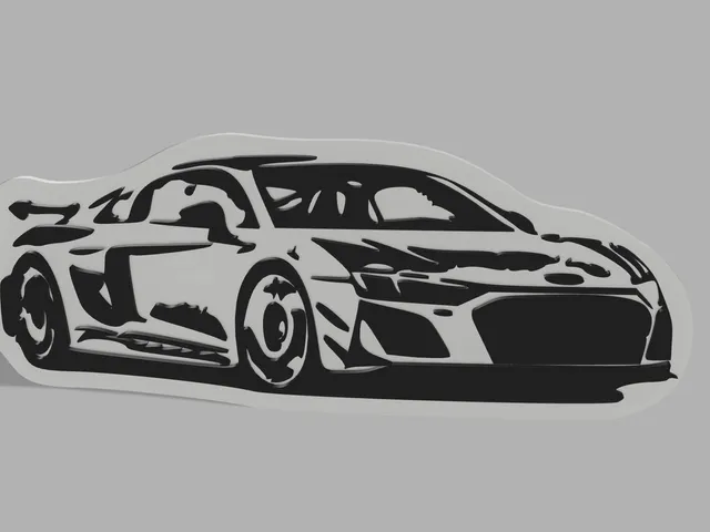 Audi R8 Silhouette image / Dual Color