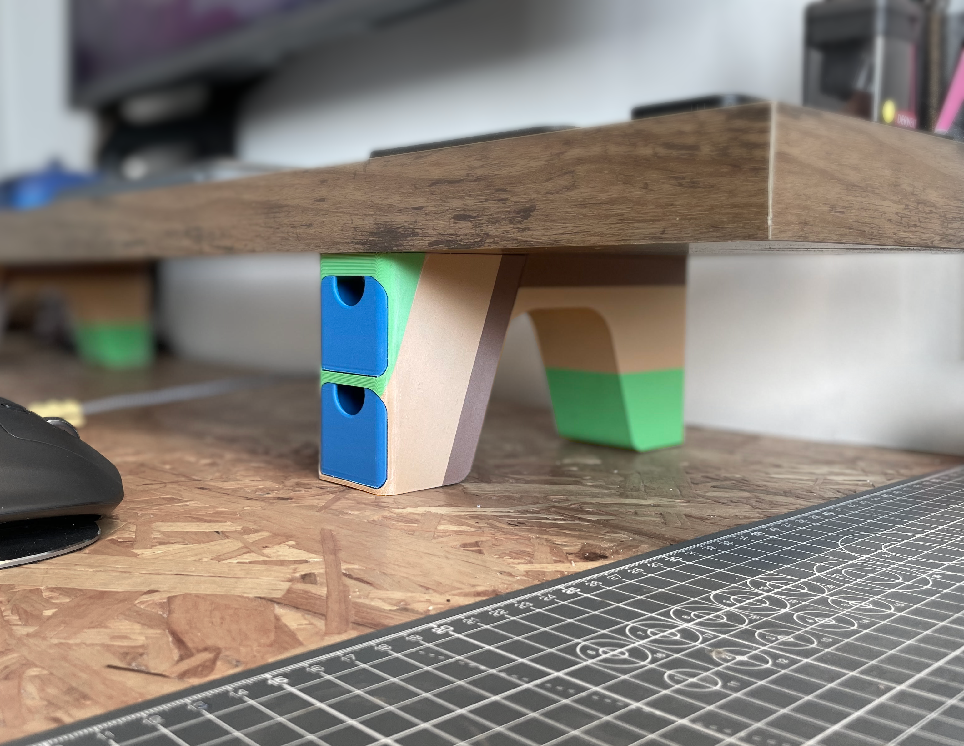 Monitor Stand/Desk Shelf - with built in storage