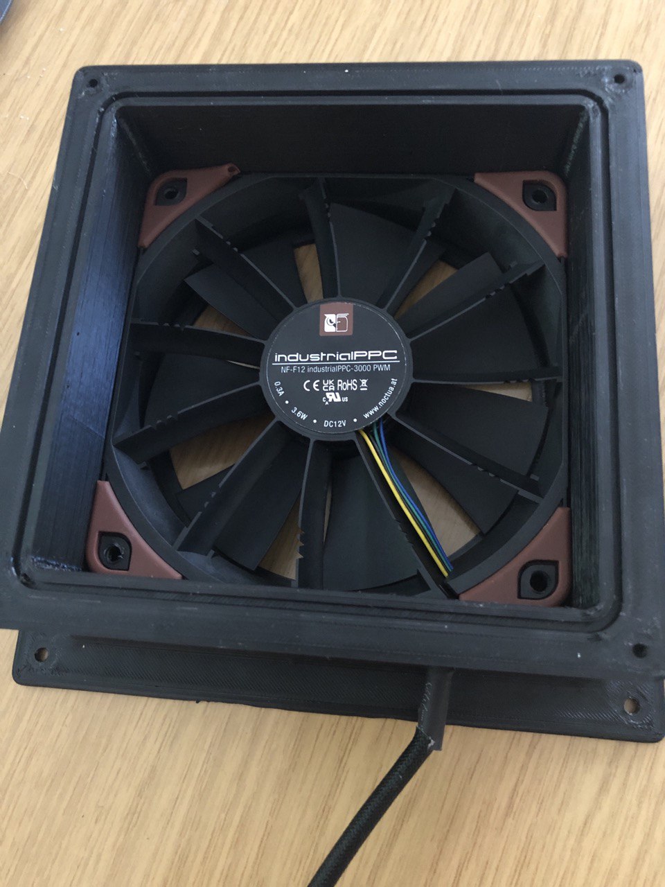 Case Fan 120mm for the Prusa Enclosure with Seals, HEPA & Carbon