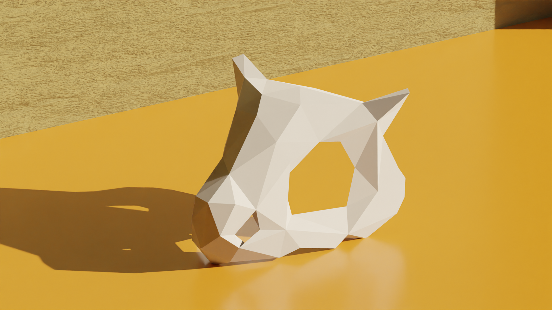 Cubone Skull Osselait - Low Poly (Decoration)