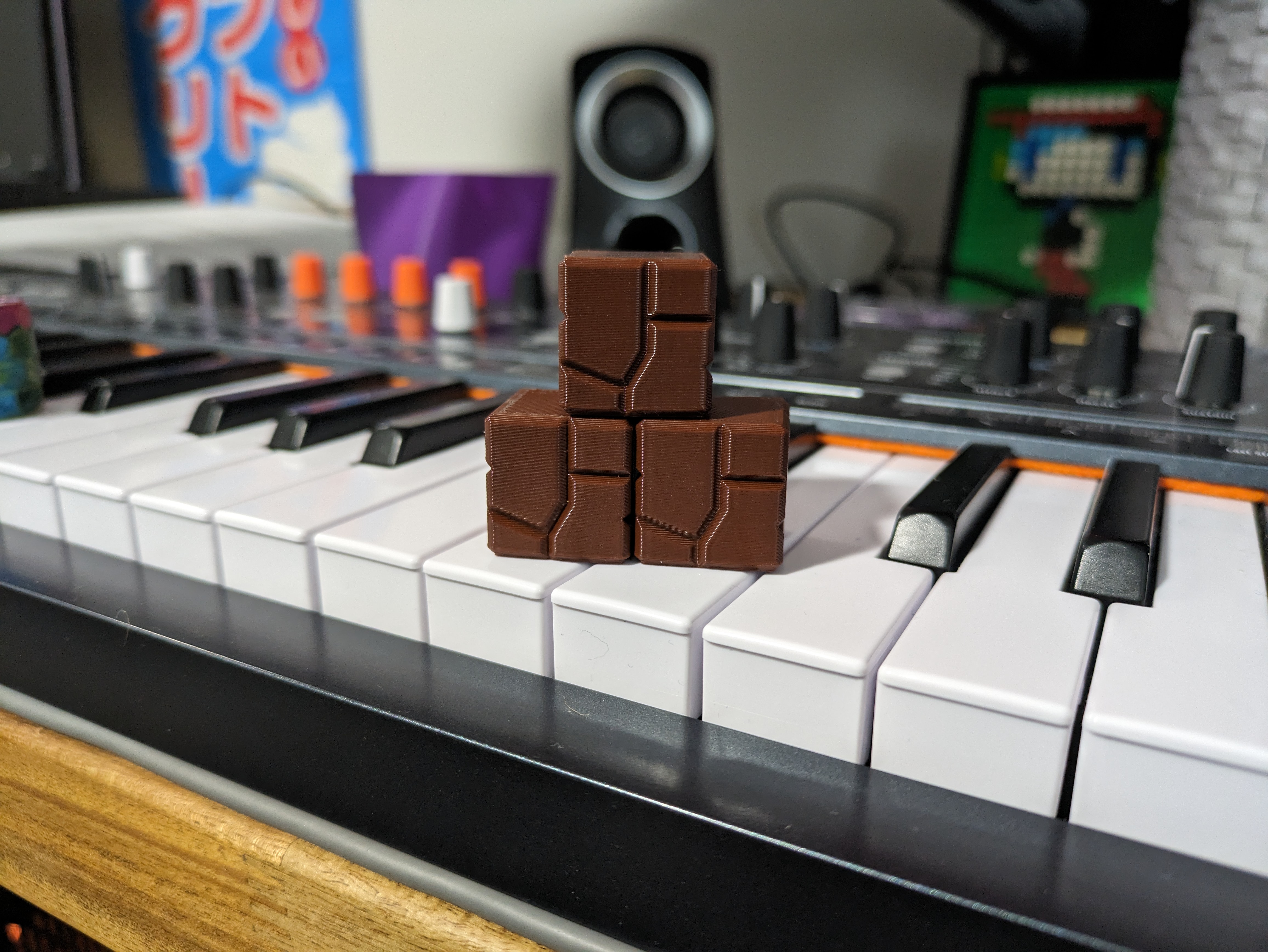 Mario brick calibration cube
