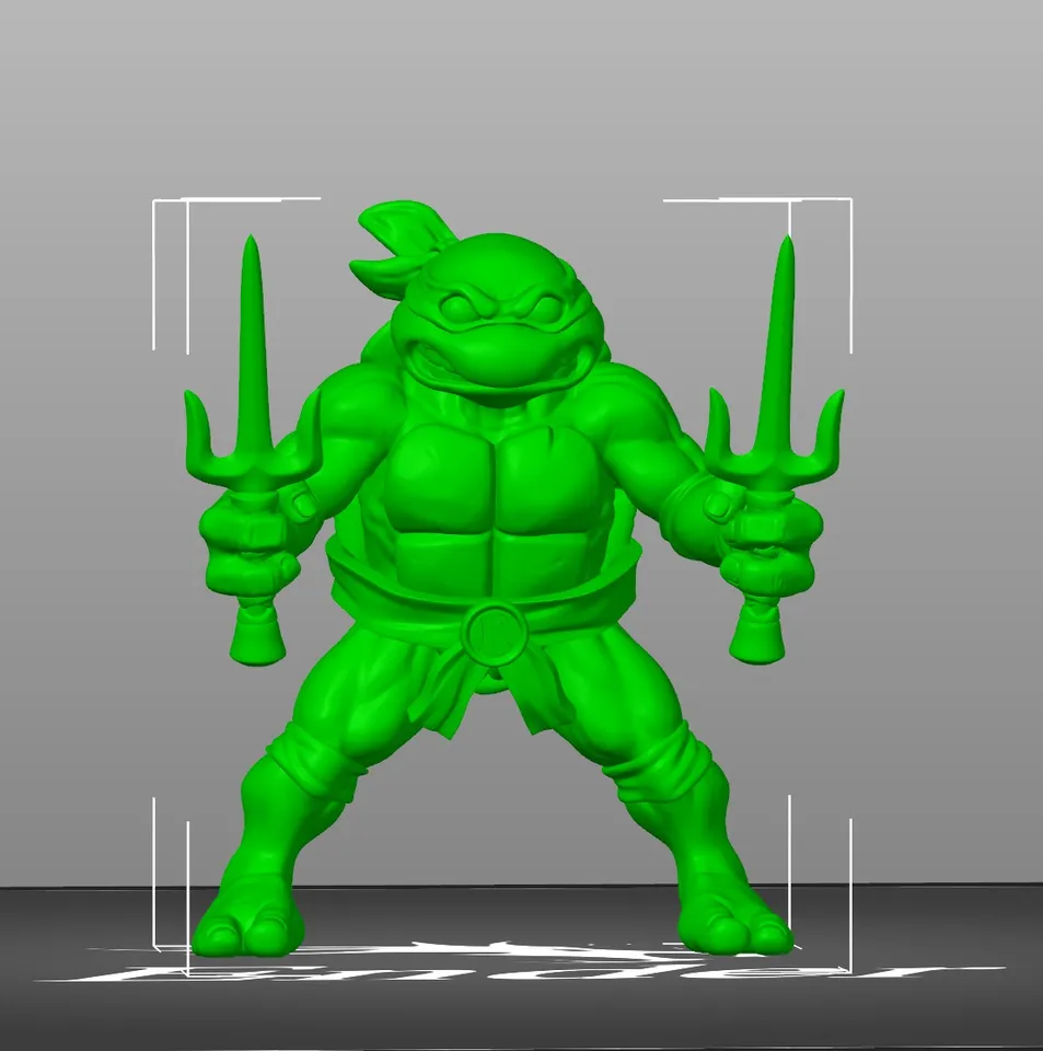 3D model Raphael Teenage Mutant Ninja Turtle VR / AR / low-poly