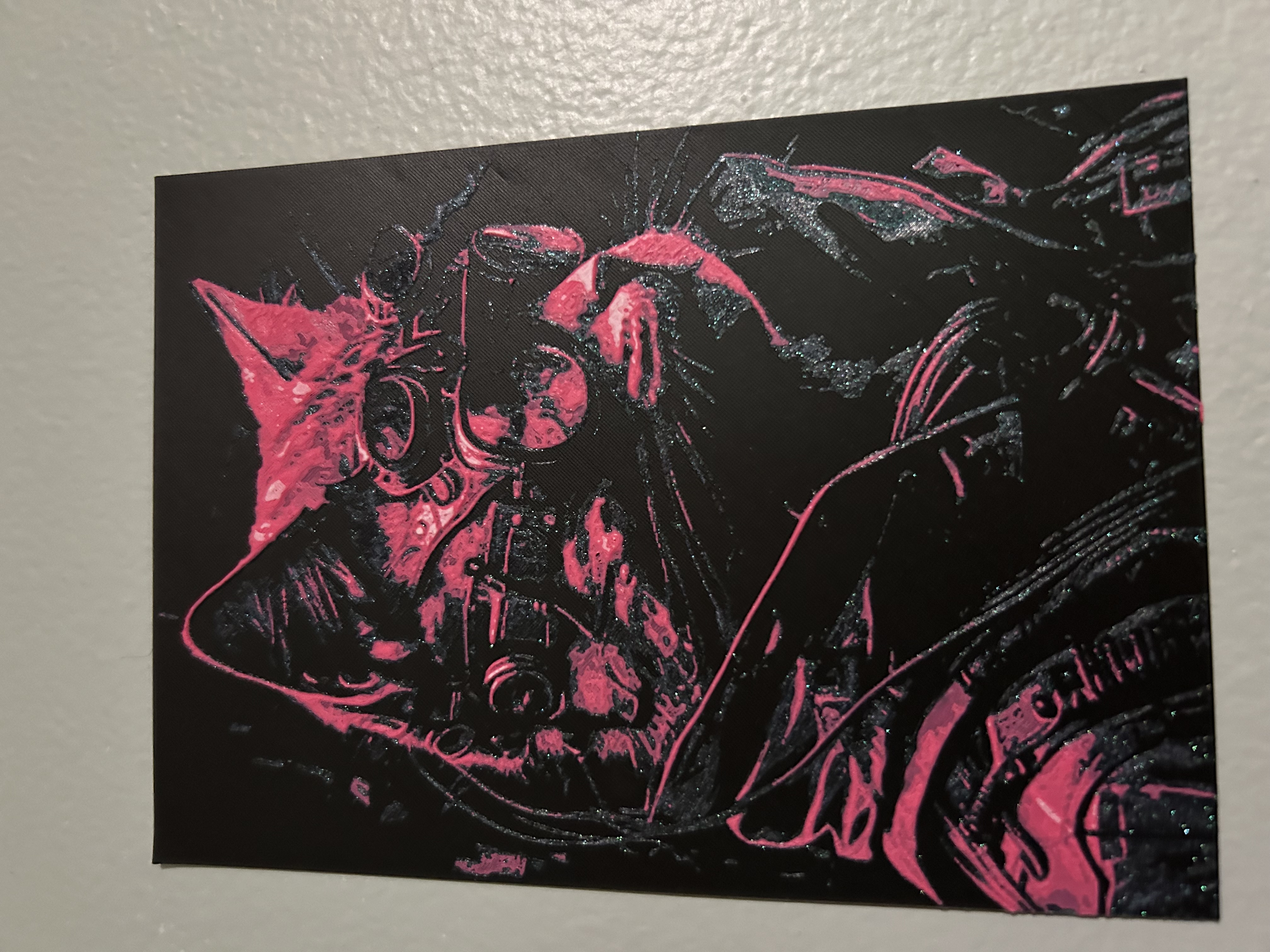HueForge Cyber Kitty
